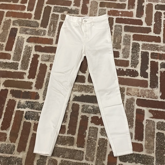 Zara White Skinny Jeans hi rise sculpt white denim - Picture 1 of 8